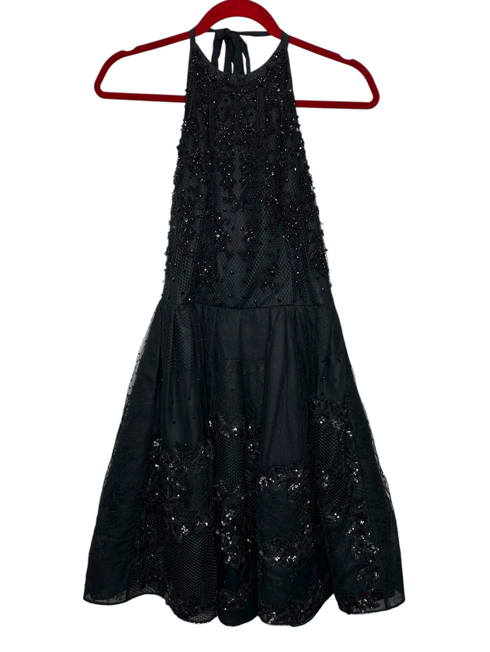NWT Oscar de la Renta Beaded Lace Mini Dress